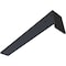Ekena Millwork Hidden Support Steel Heavy Duty Bracket w/ Back Plate, Powder Coated Black 2 1/2"W x 20"D x 4"H BKTM02X20X04HBPBL - alternate 9